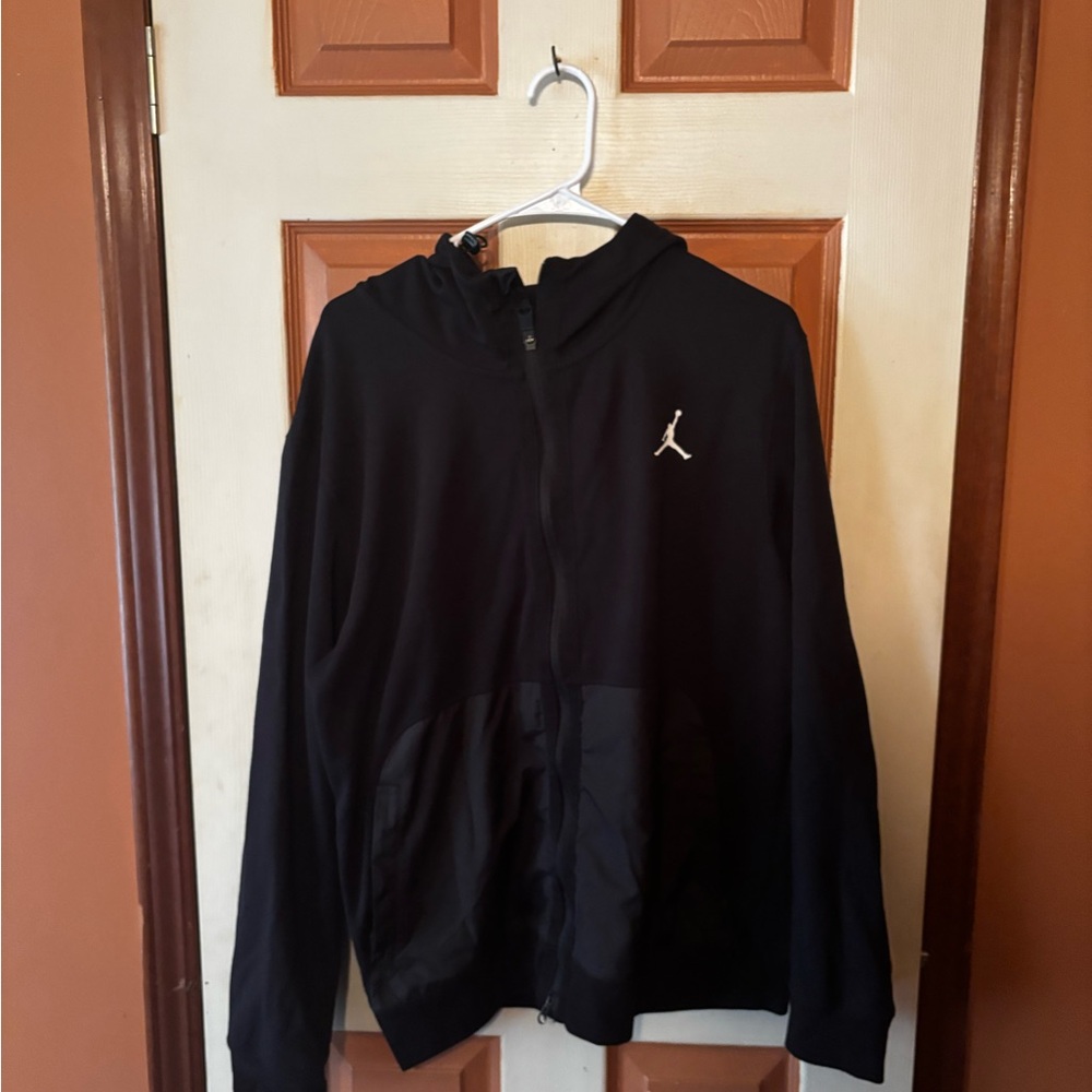 Black Jordan Zip-Up Hoodie